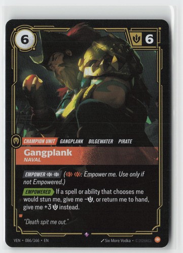 Gangplank naval foil rare - gangplank,