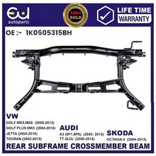 REAR SUBFRAME CROSSMEMBER FOR AUDI A3 SKODA OCTAVIA VW GOLF MK5 MK6 JETTA TOURAN
