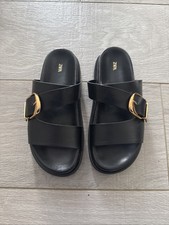 Zara Slip On Black Chunky
