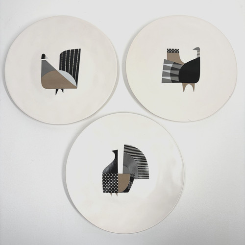Crate barrel salad plates - 3, &