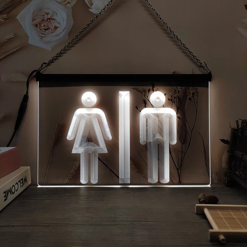 Toilets led neon light - neon, sign