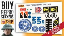 (Action Man) Sunny Smile and Strike Force UN vehicle Stickers