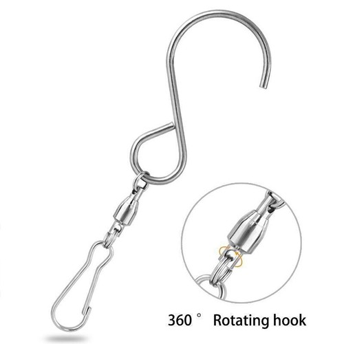2xstainless steel swivel hook - 2xstainless,