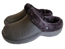 Adults Fur Lined Clogs Slippers Kitchen Garden Hospital Nurse Work Thermal Shoes