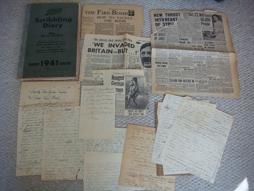 Original 1941 boots scribbling - original,