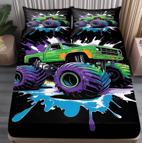 Monster truck fitted sheet - 22.,