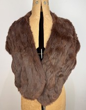 Vintage real mink fur stole - mink,