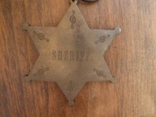 Vintage Sheriff's Badge Key