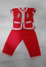 Vintage Red Trousers And Top From China. Possibly A Costume For Chinese New Year
