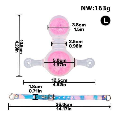 Silicone mouth gags breathable - gags,