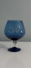 Blue Crystal Brandy Glass ( Possibly Vintage )