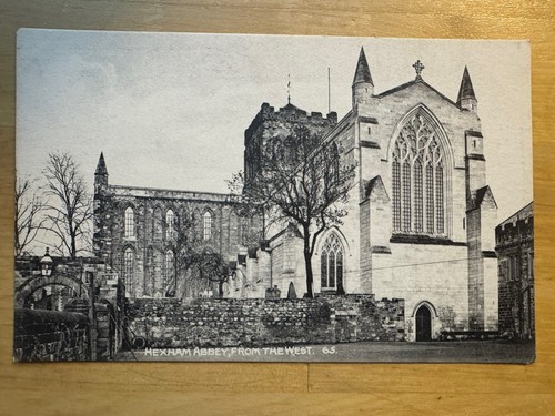 Postcard hexham abbey - postcard,
