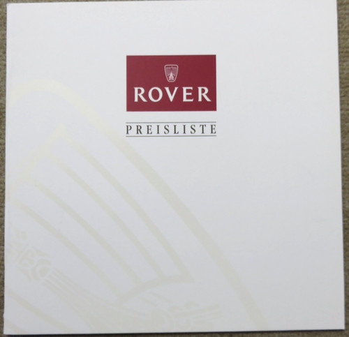 Rover 100 200 400 - 600, 800