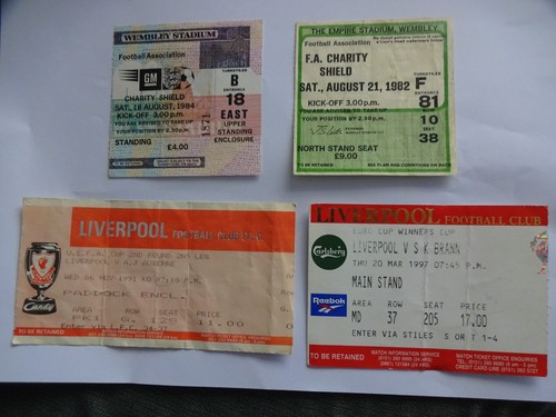 Liverpool ticket stubs - liverpool,
