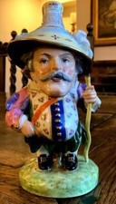 Antique Royal Crown Derby Stevenson and Hancock Large Mansion House Dwarf