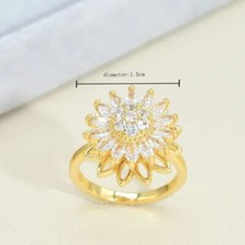 *UK* Gold & Silver Sunflower