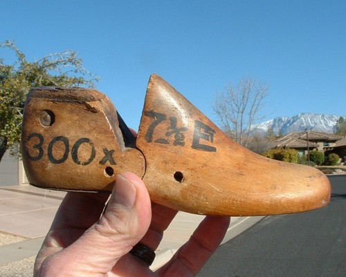 Antique single wooden cobblers - antique,