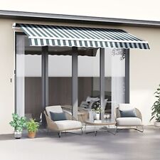Outsunny Garden Sun Shade Canopy Retractable Awning 5-35° Tilt 280G Polyster