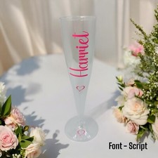 Personalised clear champagne - personalised,