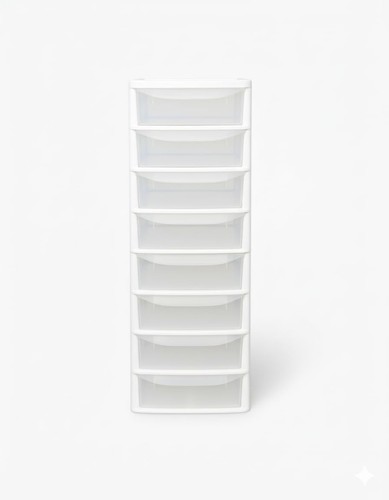 Plastic storage drawers unit - storage,