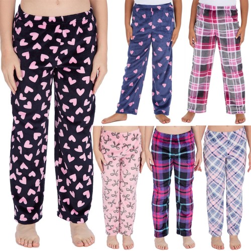 Girls fleece pyjama bottoms - fleece,