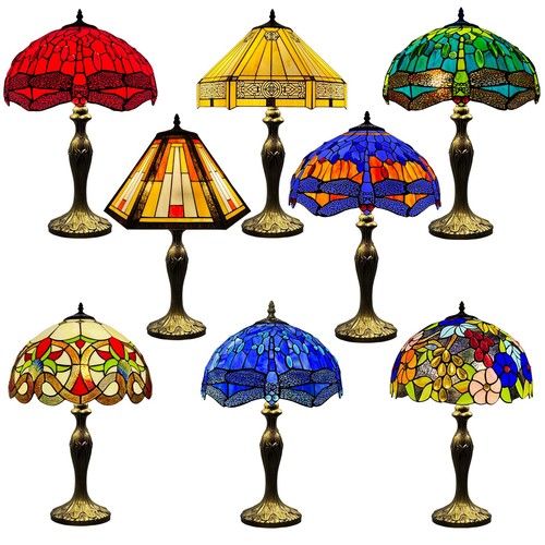 Tiffany style large table lamp - table,