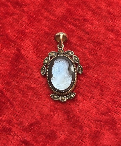 Vintage style cameo pendant - cameo,