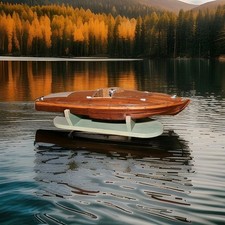 Vtg Model Boat w/ 1954 E.D