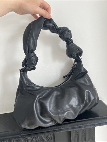 Topshop black faux leather bag