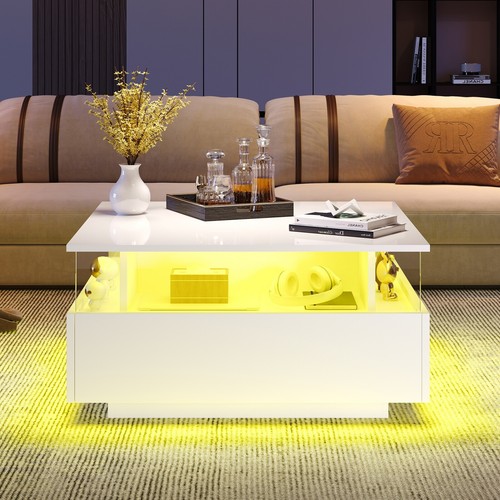 Coffee table with led - coffee, lights