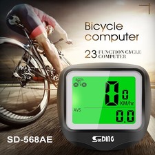 Waterproof Bicycle Speedometer Cycle Bike Meter Computer Speed Odometer Cycling