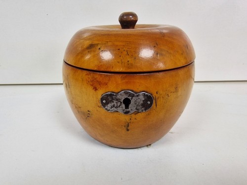 Vintage apple tea caddy - apple,