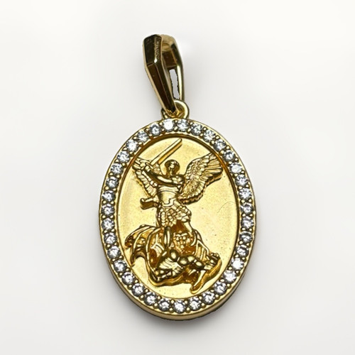Studded michael pendant - studded,