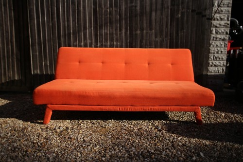 Made com sofa bed large - large, orange
