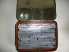 18pt LETTERPRESS PRINTING TYPE LINOSCRIPT NEW FONT IN TIN