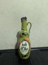 Olive Oil Bottle Pourer Drizzler Embossed 3D Vegetable Design French