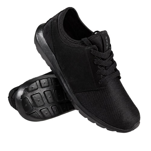 Mens black trainers breathable - trainers,