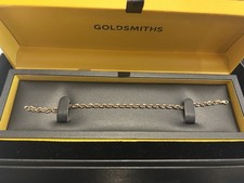 Goldsmiths 9k Rose Gold Ladies Bracelet With Original Boxes