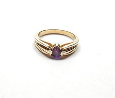 Amethyst ring heart shaped