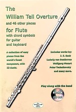 The William Tell Overture + 46 Flute Pieces Solos Duets Music Book CD - Scott __