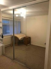 4 bronze mirror doors, black