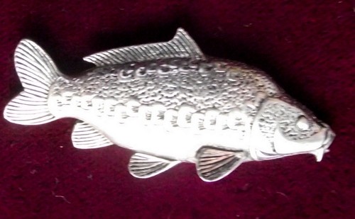 Superb pewter mirror carp - mirror,