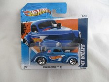 Hot Wheels Racing 2011 '41 Willys Blue Racing Design Sealed In Short Card 