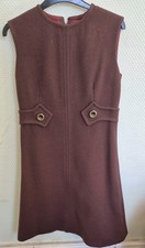Vintage 60s Brown Wool