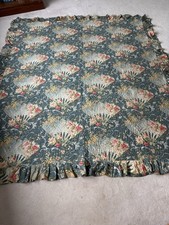 Antique Welsh Victorian Hand Stitched Whole Cloth Quilt 