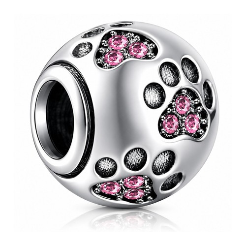 Pink paw print - pet, dog