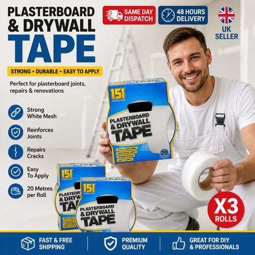 Plasterboard drywall scrim - x,