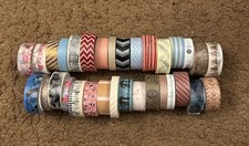 Washi Tape Job Lot Bundle x 32 - Multi Colours & Designs  Crafting Scrap Booking
