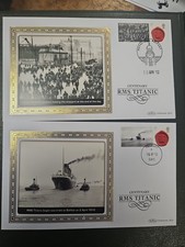 Smiler TITANIC  Set 2012 Benham Unaddressed F