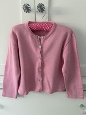Rachel Riley Pink Silky Cotton Cardigan Aged 10